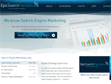 Tablet Screenshot of epicsearchpartners.com